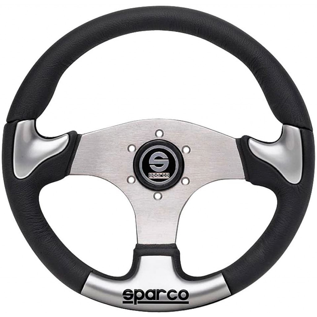 Sparco Steering Wheel P 222 Silver | (TLX-spa015THPUGR345-CL360A70)