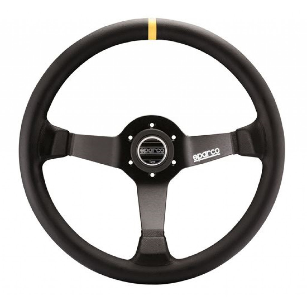 Sparco Steering Wheel 345 Leather Black | (TLX-spa015R345MLN-CL360A70)