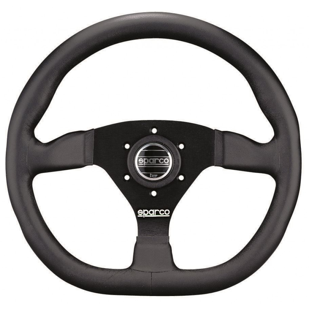 Sparco Steering Wheel Ring L360 Leather Black | (TLX-spa015TRGL1TUV-CL360A70)