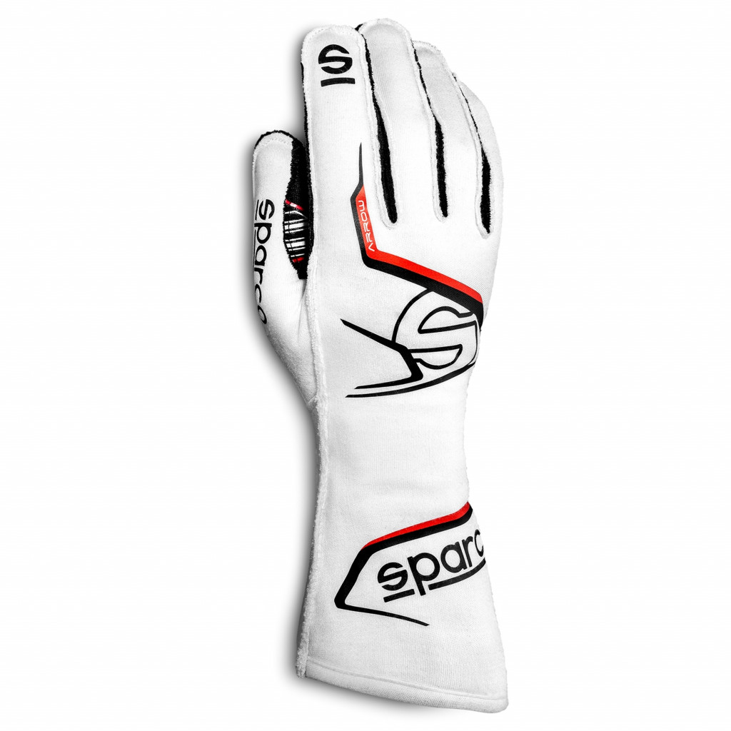 Sparco Gloves Arrow Kart | 10 | White/Black | (TLX-spa00255710BINR-CL360A70)