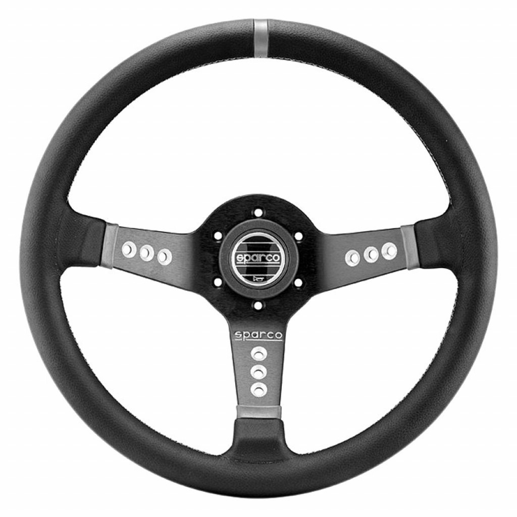 Sparco Steering Wheel L777 Leather Black | (TLX-spa015L800PL-CL360A70)