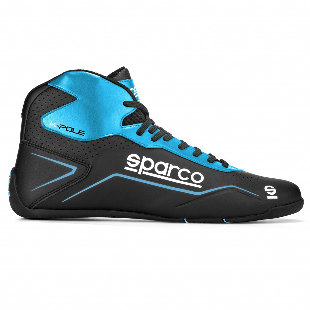 Sparco Shoe K-Pole 38 Black/Blue | (TLX-spa00126938NRAZ-CL360A70)