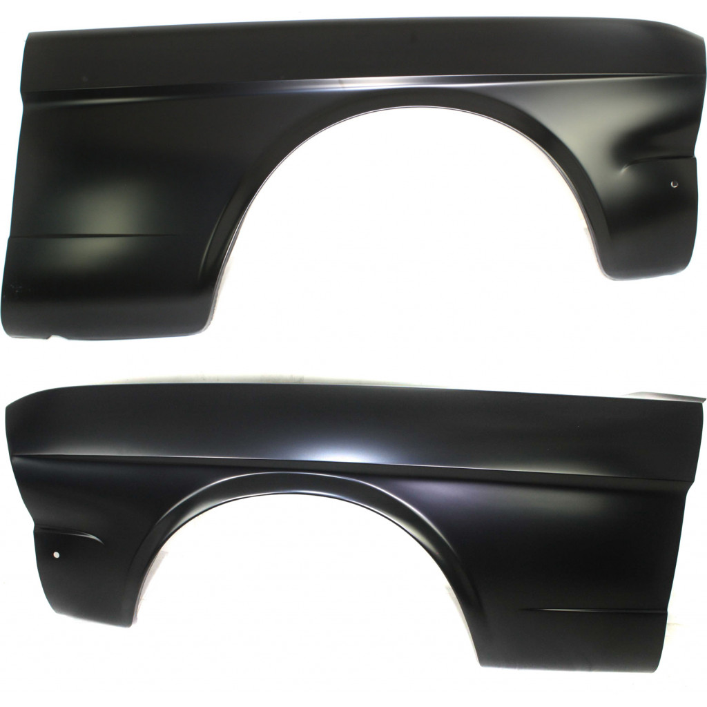 For Ford Mustang Fender 1964 1965 1966 Driver and Passenger Side Pair / Set | Front | Base / Shelby GT-350 / Shelby GT-350H | Replacement For FO1240101 + FO1241101 | C5ZZ16006A + C5ZZ16005A (PLX-M0-USA-7662-CL360A1)