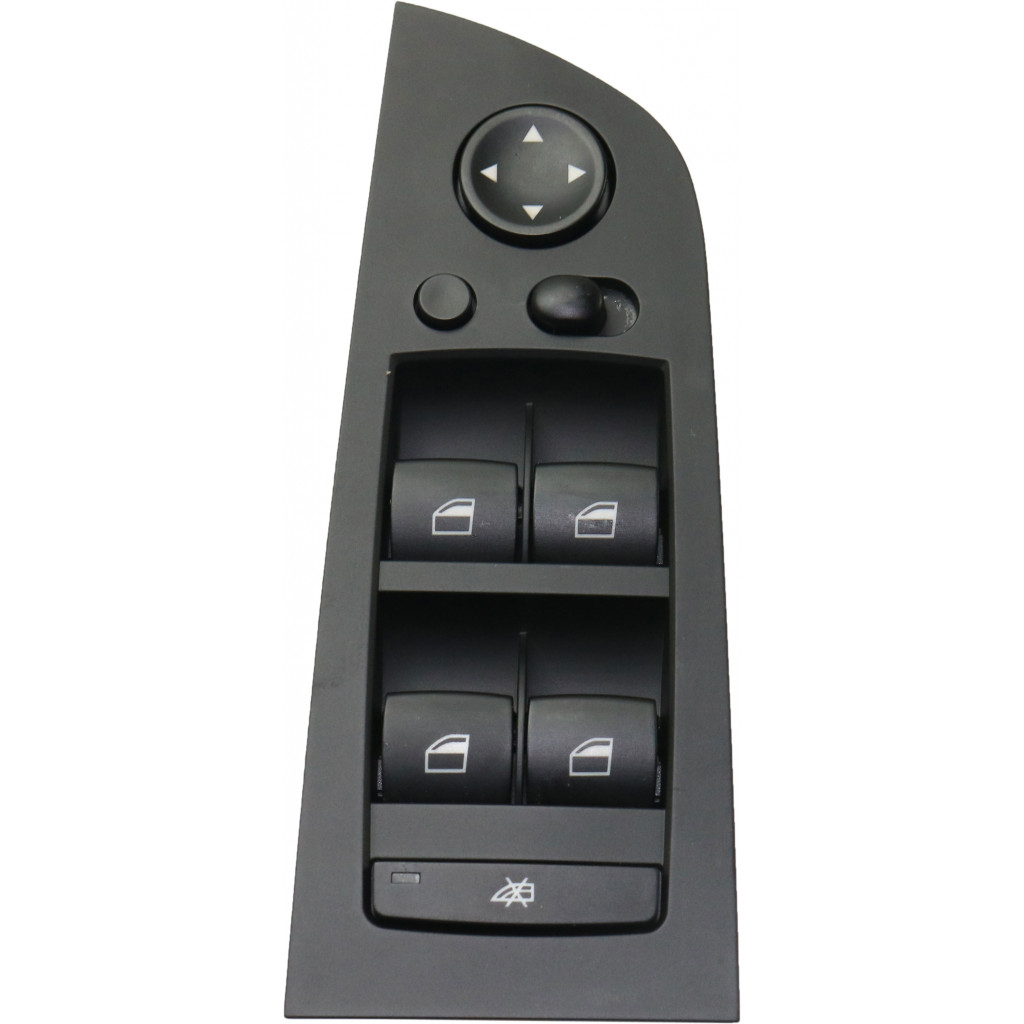 For BMW 325xi / 328xi / 330xi / 335xi Window Switch 2006 2007 2008 Driver Side | Front | Black | w/ Power Folding Mirrors | 61319217332 (CLX-M0-USA-RB50520014-CL360A71)