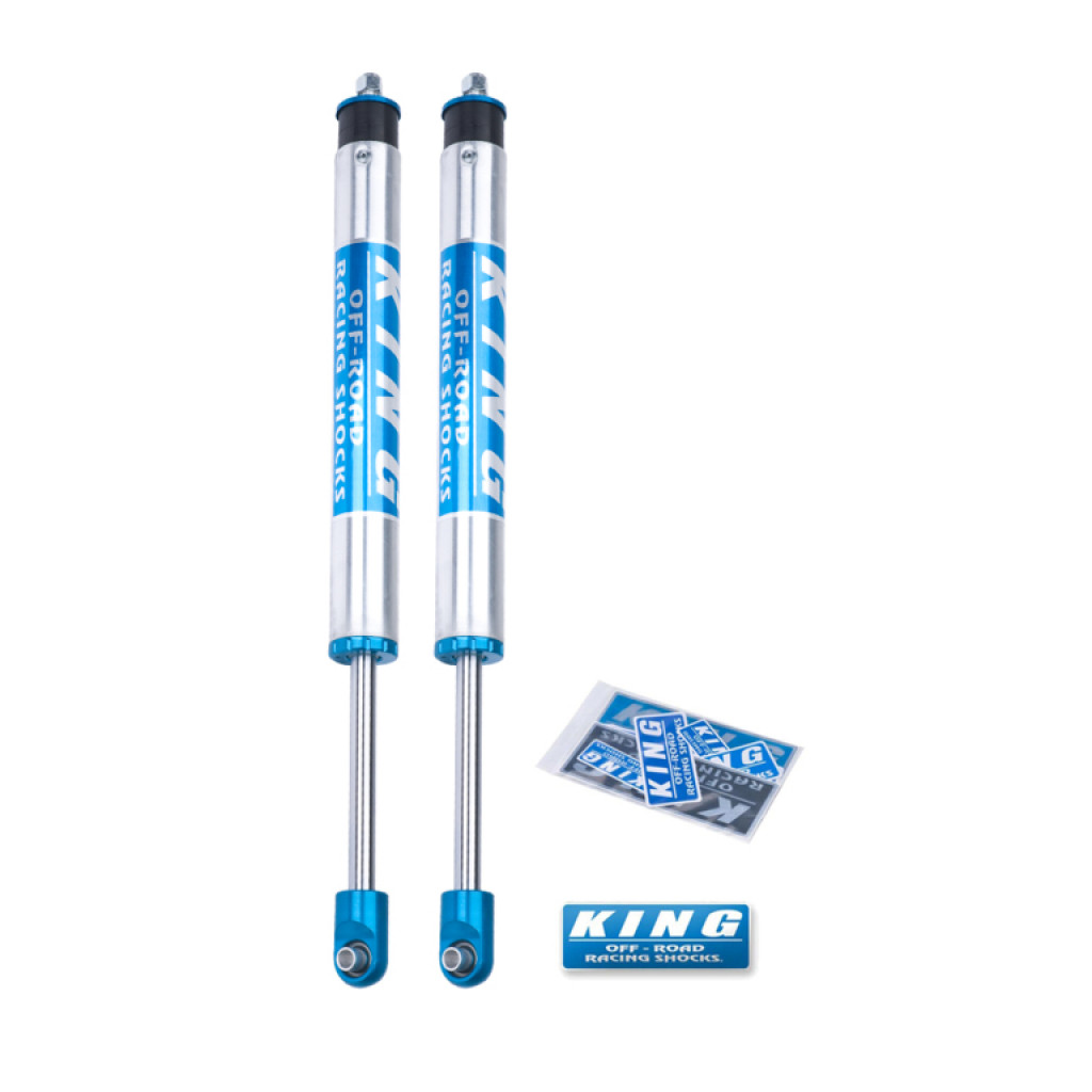 King Shocks Shock Absorbers For Jeep Wrangler JK 2007-2018 Front 2.0 Dia 0-2in | Internal Reservoir Lift (Pair) (TLX-kin20001-206-CL360A70)