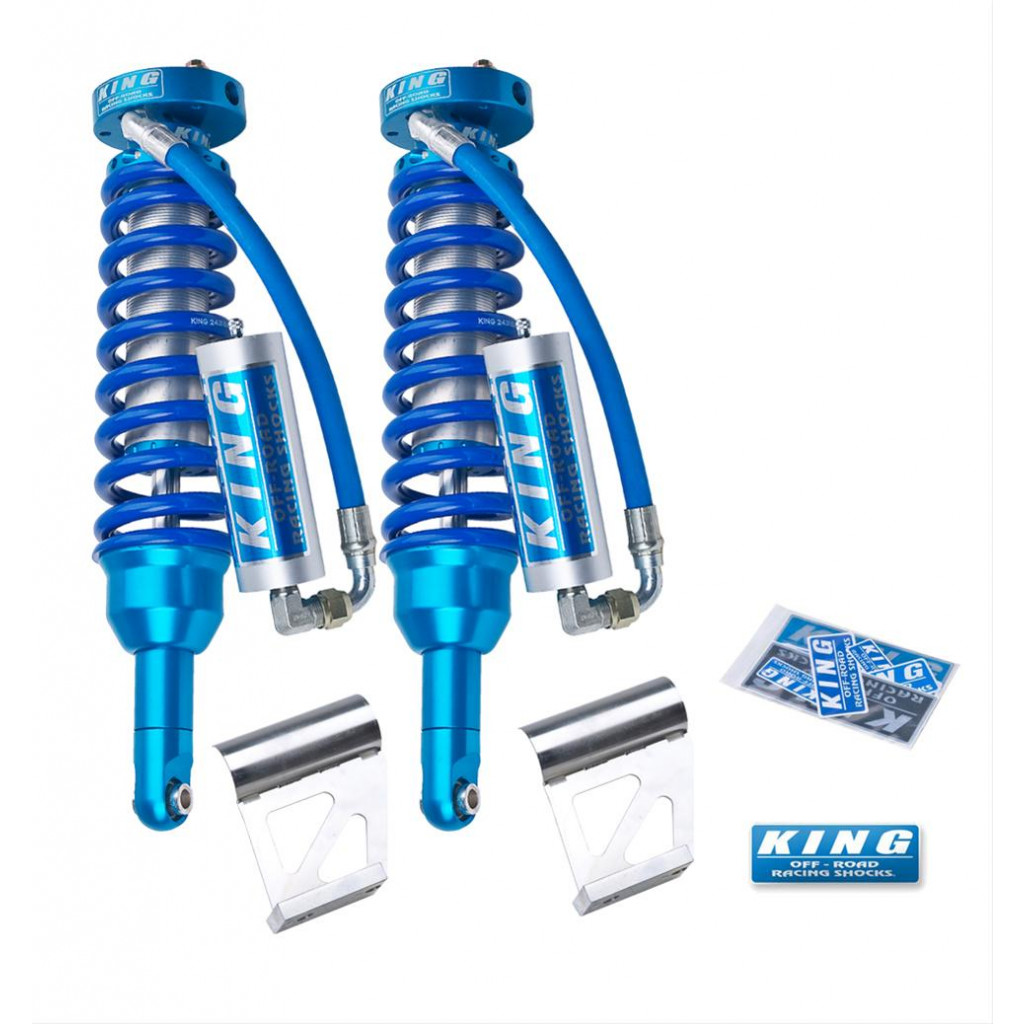 King Shocks Remote Reservoir Coilover For Toyota Tacoma 2005-2021 | Front 6 Lug | 2.5 Dia | w/Adjuster | Pair (TLX-kin25001-119A-CL360A70)