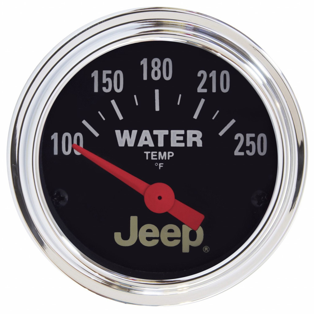 AutoMeter Gauge Water Temperature Jeep 52mm 100-250 Deg F Short Sweep Electronic | (TLX-atm880241-CL360A70)
