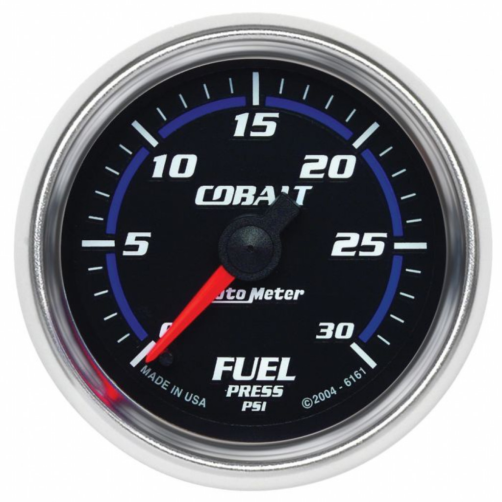 AutoMeter Electronic Fuel Pressure Gauge Cobalt 52mm | 0-30 PSI | Full Sweep |  (TLX-atm6161-CL360A70)