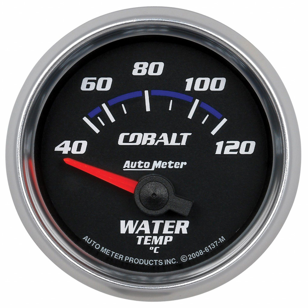 AutoMeter Water Temprature Gauge Electronic Cobalt | 52mm | 40-120 °C (TLX-atm6137-M-CL360A70)