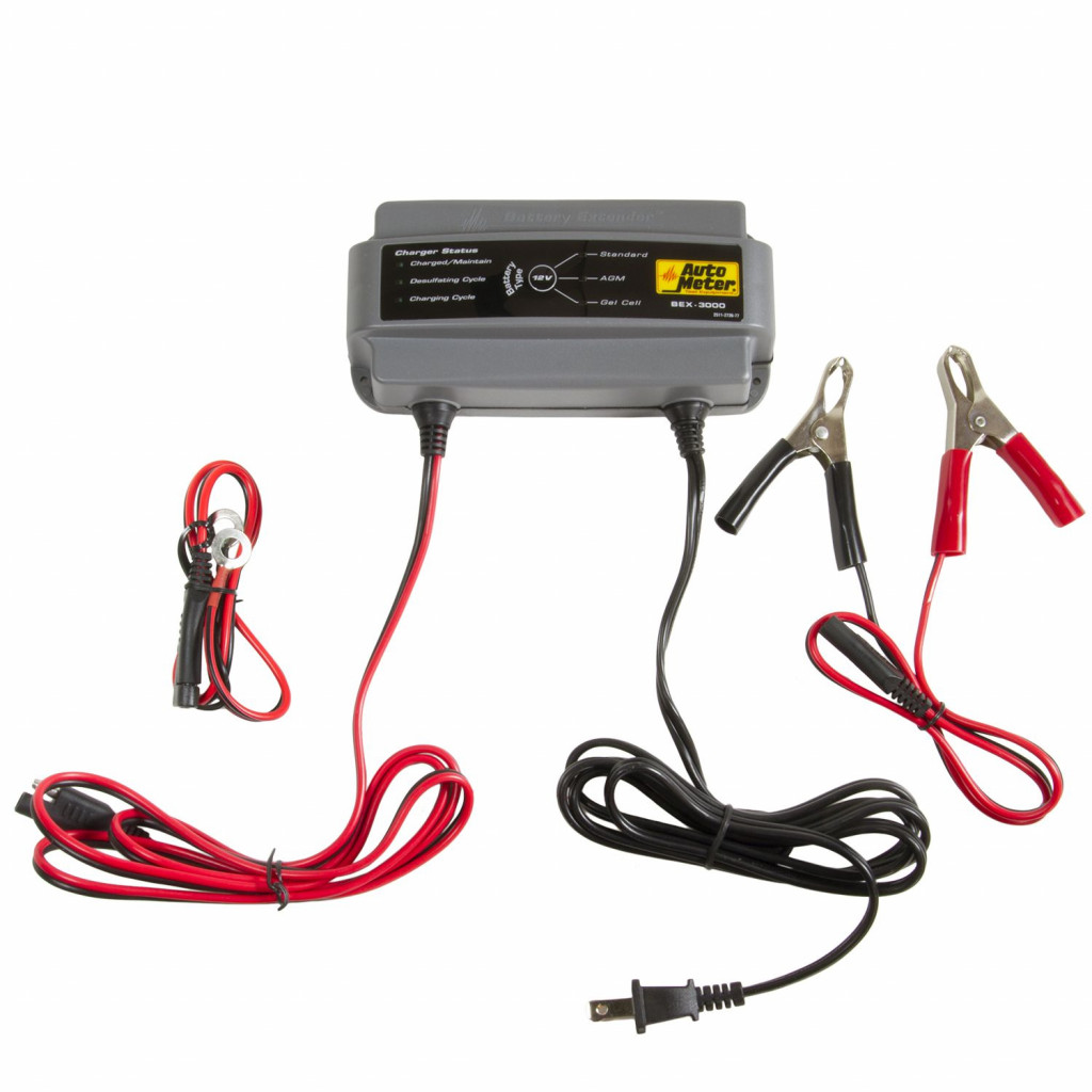 AutoMeter Battery Charger/Maintainer 12V/3A |  (TLX-atmBEX-3000-CL360A70)