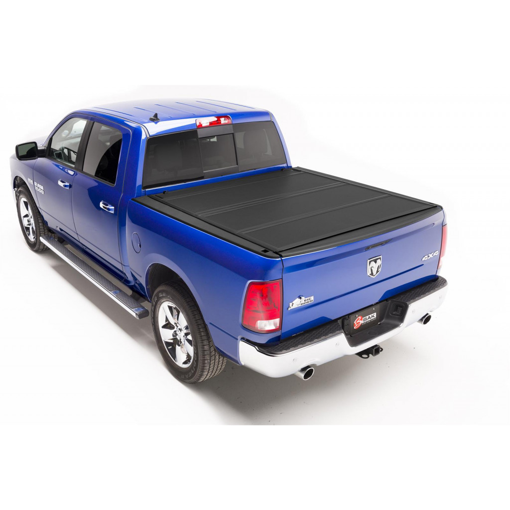 BAK Bed Cover For Dodge Ram 1500 2009-2018 MATTE FINISH 5ft 7in BAKFlip MX4 | 19-20 Classic Only | w/ Ram Box (TLX-bak448207RB-CL360A70)