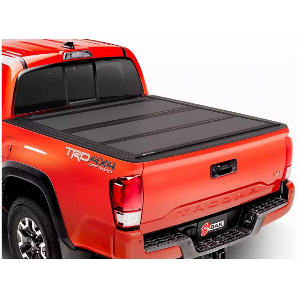 BAK Bed Cover For Toyota Tacoma 2005-2015 COLOR MATTE FINISH 5ft Bed BAKFlip MX4 | w/o Universal Tailgate Function (TLX-bak448406-CL360A70)