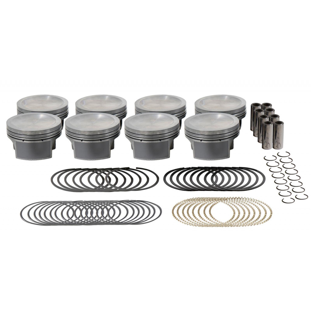Mahle Piston Set of 8 | 3.571in Bore 3.543in Stroke 5.933in Rod .927 Pin -16cc | Motorsport, SBF 283ci, 9.4 CR (TLX-mhl930256072-CL360A70)