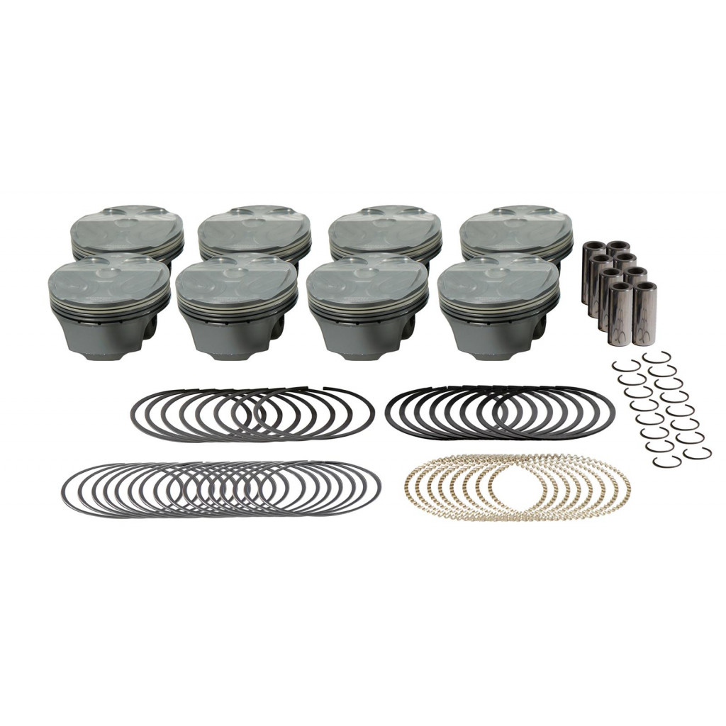 Mahle Piston Set 3.662in Bore 3.65in Stroke 5.933in Rod .866 Pin 8.4cc | Motorsport, Gen 3, Coyote, 308ci, 12 CR (TLX-mhl930258362-CL360A70)