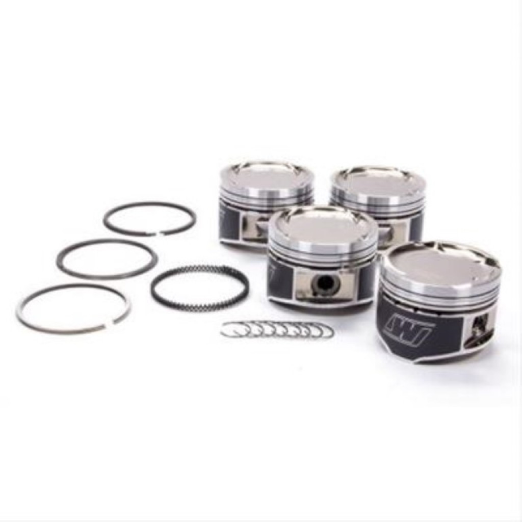 Wiseco Piston Kit For Nissan KA24 | Dished 9:1 | CR 89.0 | (TLX-wisK586M89AP-CL360A70)