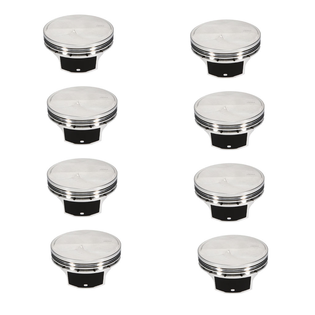 JE Pistons For Chevy LS Asymmetrical Dome Set of 8 | 4100 Stroke 4.070 Diameter | (TLX-jep312125-CL360A70)