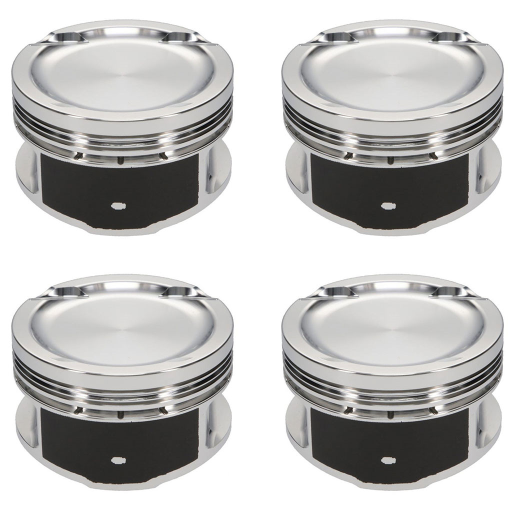 JE Pistons For 2008 Volkswagen 2.0T TSI Set of 4 | 83.0mm Bore | 9.6:1 CR | -7.1cc Dome Piston w/ 23mm Pin (TLX-jep345819-CL360A70)