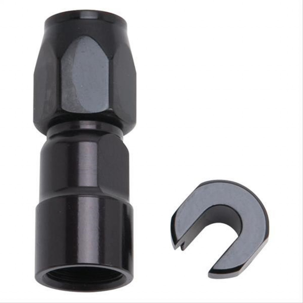 Russell Performance Quick Disc Female to 3/8in SAE | -6 Hose Black | Straight Hose End (TLX-rus611203-CL360A70)