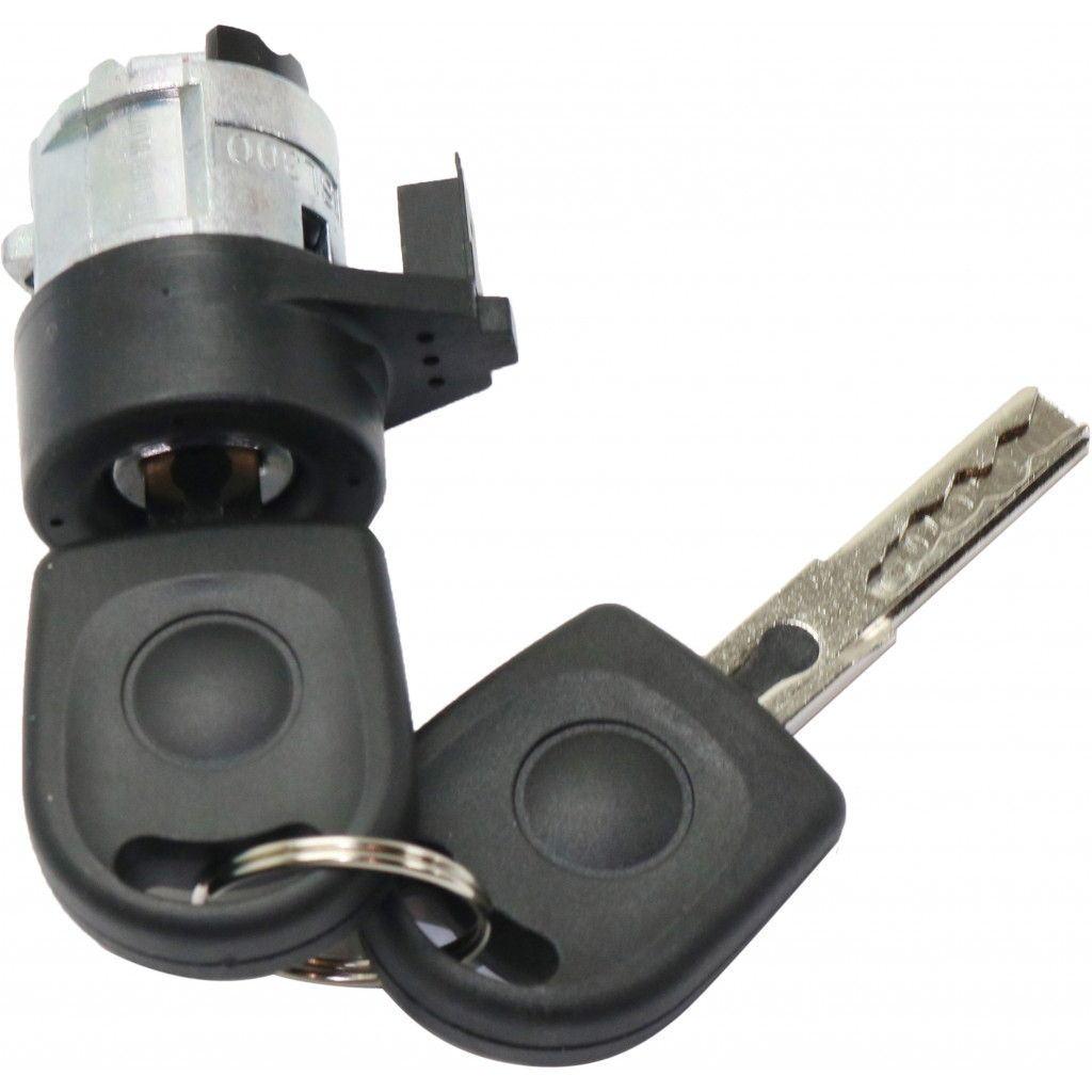 For Volkswagen Golf Ignition Lock Cylinder 2000 2001 | w/ Two Keys | Black | 3B0905855C (CLX-M0-USA-RV50390001-CL360A72)