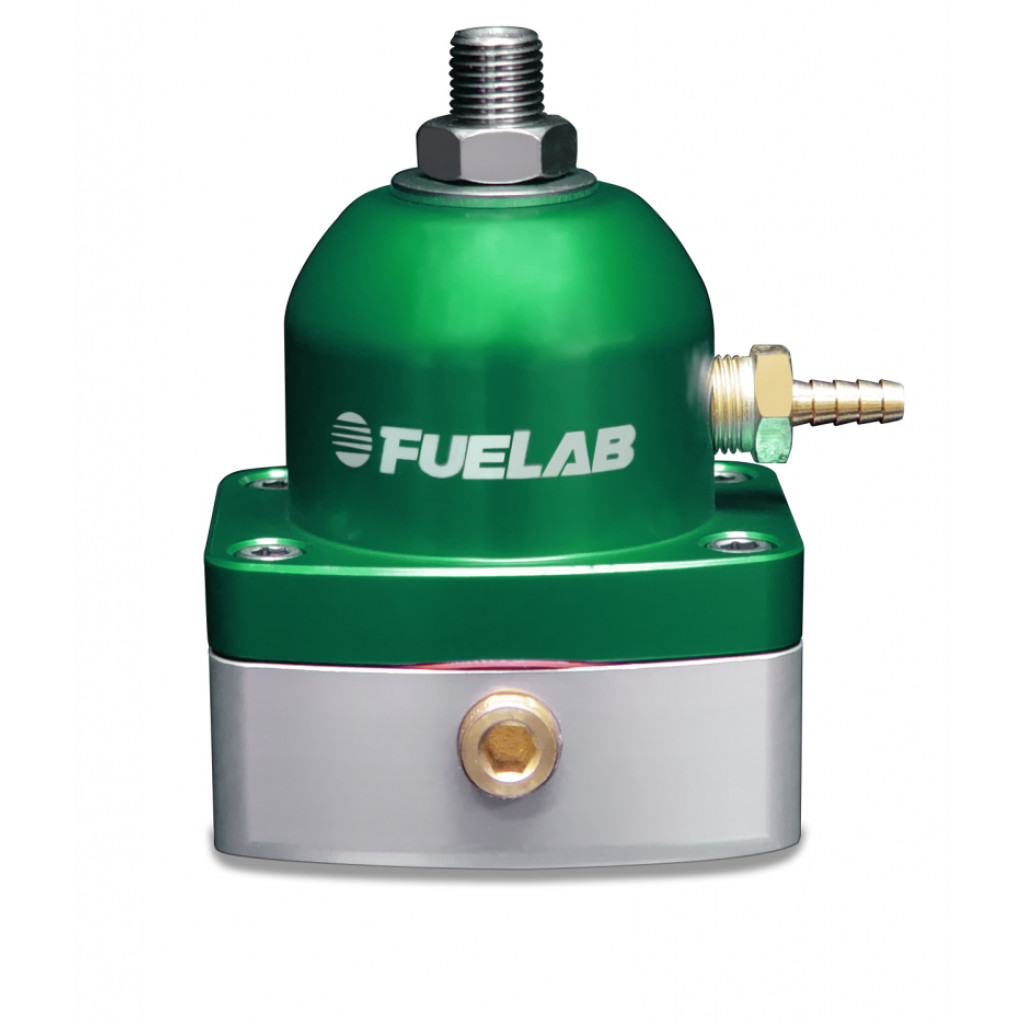 Fuelab Fuel Pressure Regulator 515 EFI Adjustable 25-90 PSI (2) - Green | -6AN In (1) -6AN Return (51502-6)