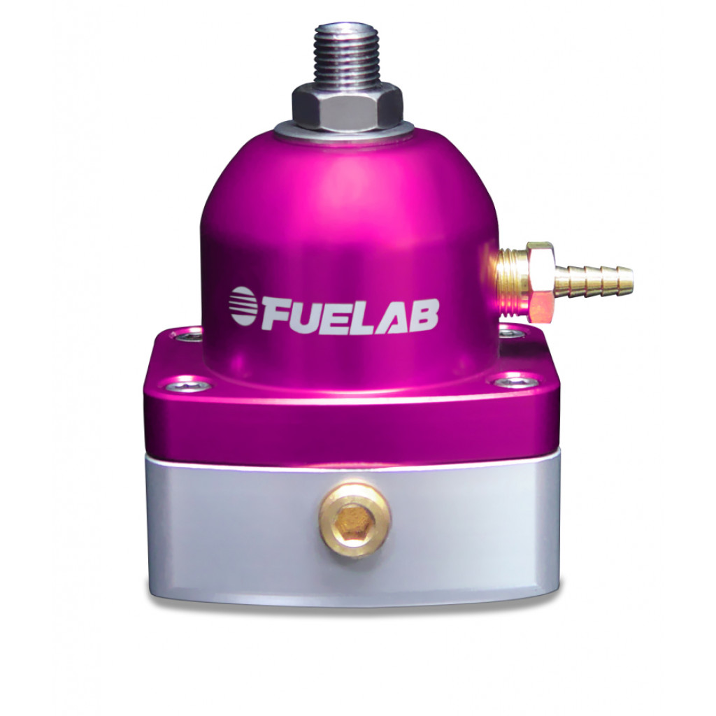 Fuelab Fuel Pressure Regulator 515 EFI Adjustable 25-90 PSI (2) | Purple | -6AN In (1) -6AN Return (51502-4)