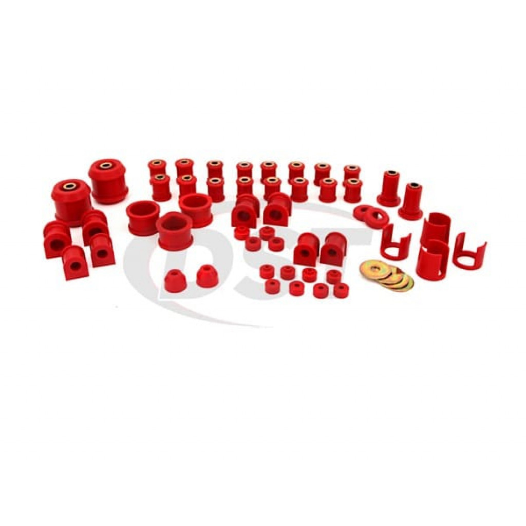 Prothane Total Bushing Kit For Nissan 240SX 1989 90 91 92 93 1994 - Red | (TLX-pro14-2005-CL360A70)