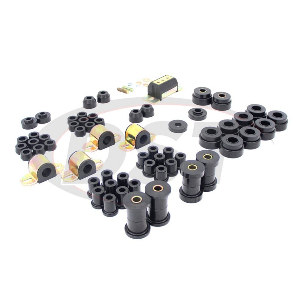 Prothane Total Bushing Kit For Jeep CJ5 1976 1977 1978 1979 Black | (TLX-pro1-2007-BL-CL360A71)