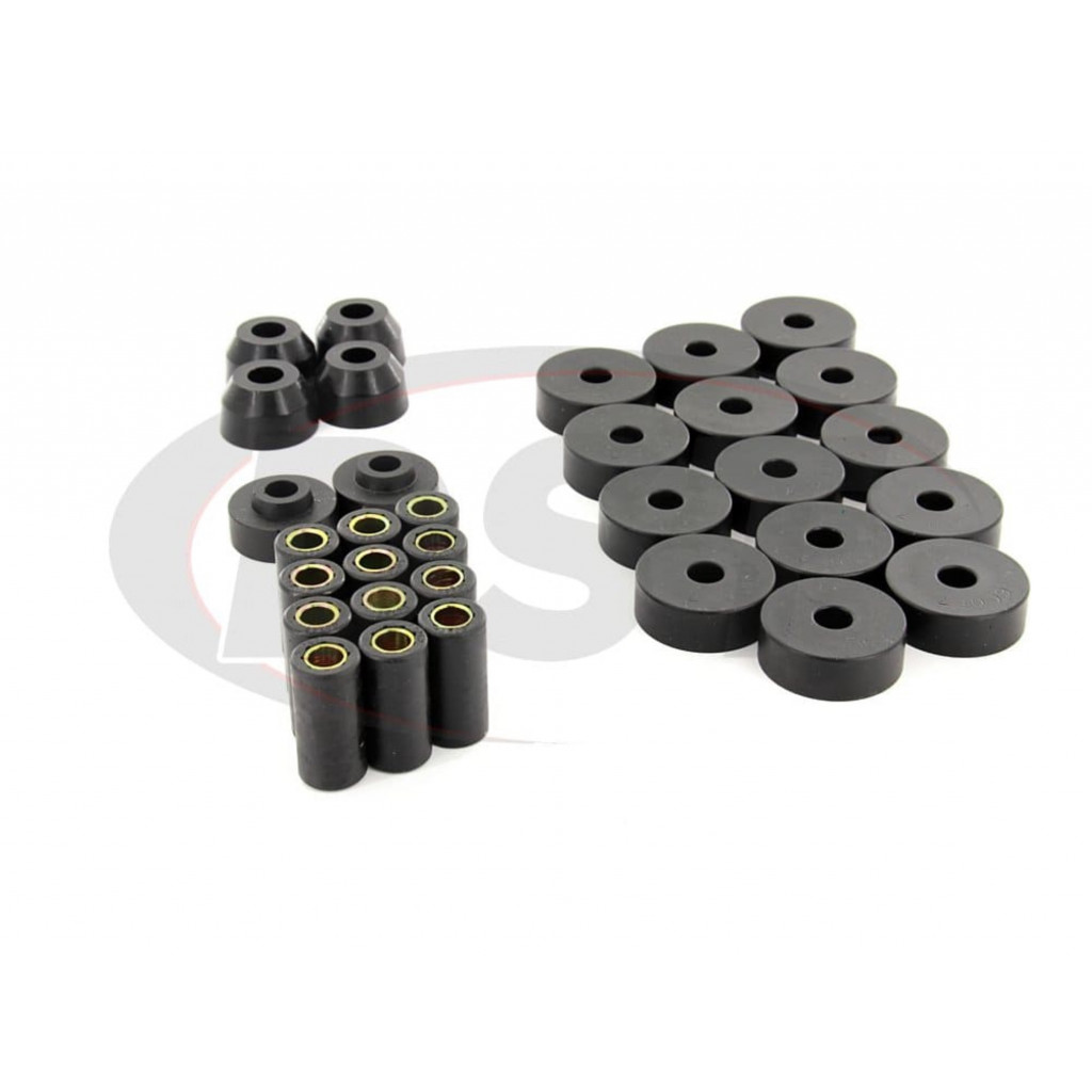 Prothane Total Bushing Kit For Jeep Willys 1955 1956 1957 1958 Black | (TLX-pro1-2001-BL-CL360A71)