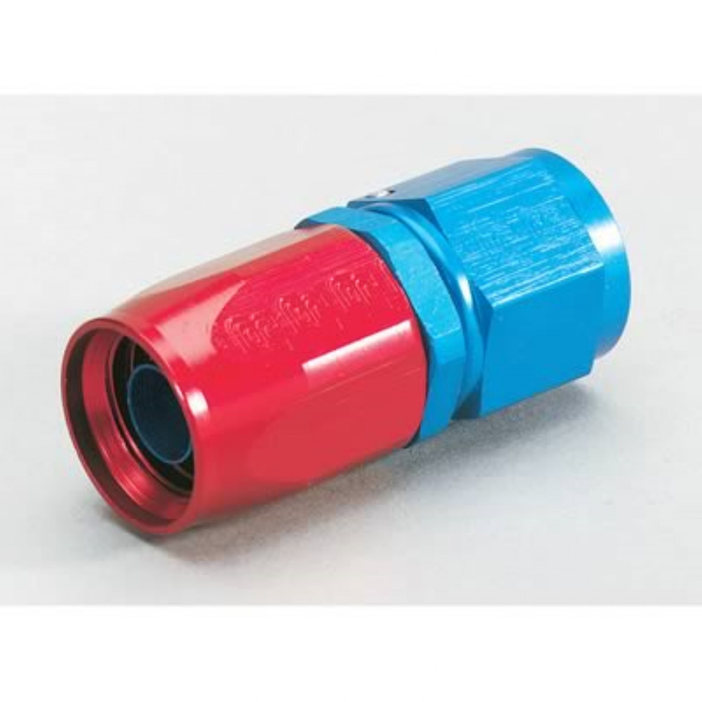 Russell Performance Straight Full Flow Hose End | -8 AN | Red/Blue | (TLX-rus610030-CL360A70)