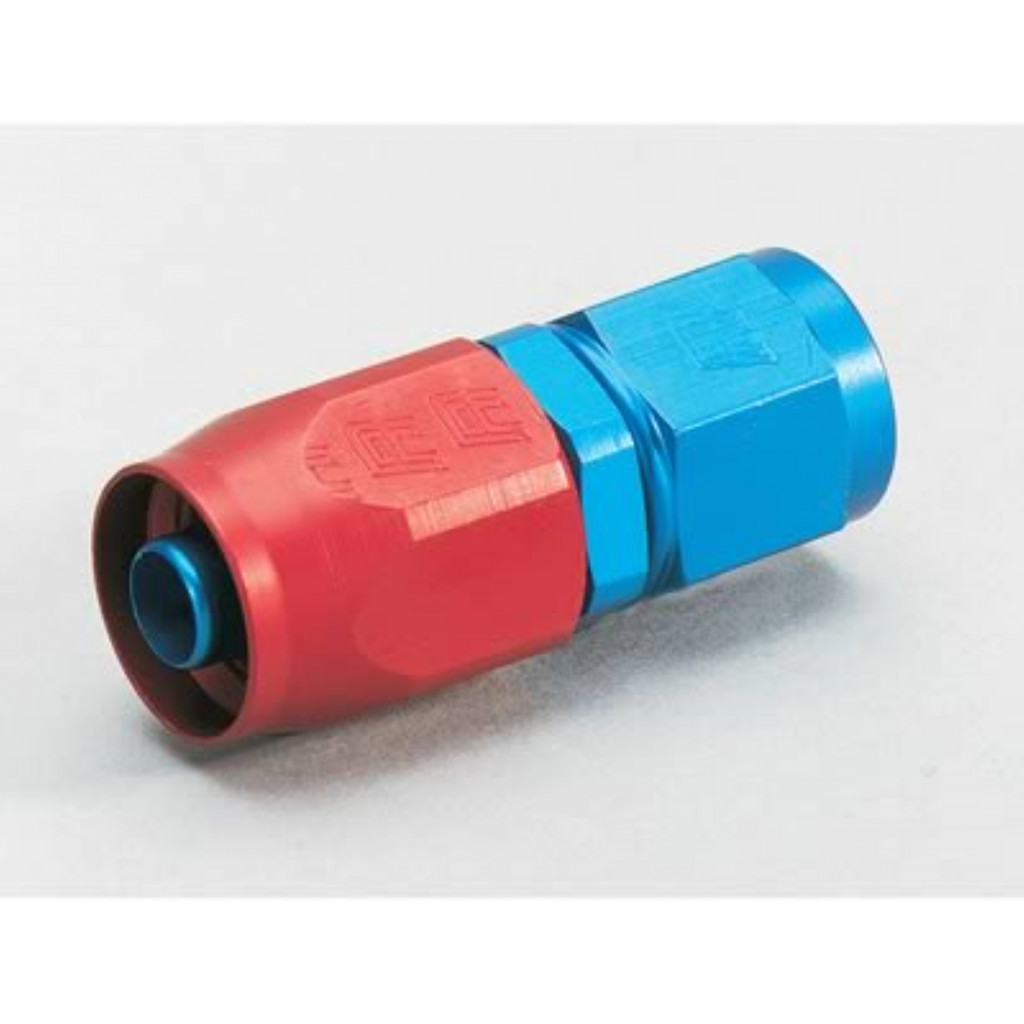 Russell Performance Straight Full Flow Hose End | -6 AN | Red/Blue | (TLX-rus610020-CL360A70)