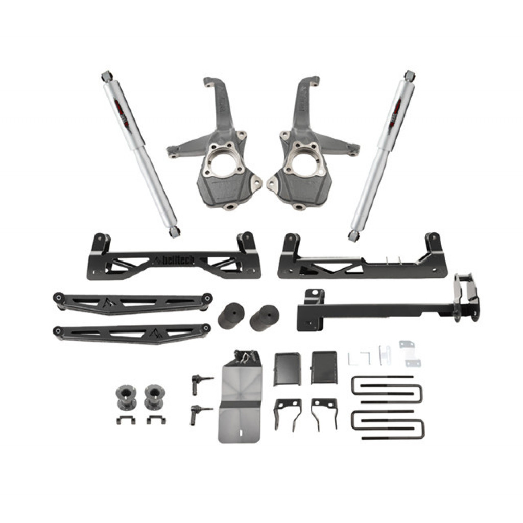 Belltech Suspension Lift Kit For GMC Sierra 1500 2019 2020 w/ Shocks 4wd | 6in | (TLX-bel150210BK-CL360A71)