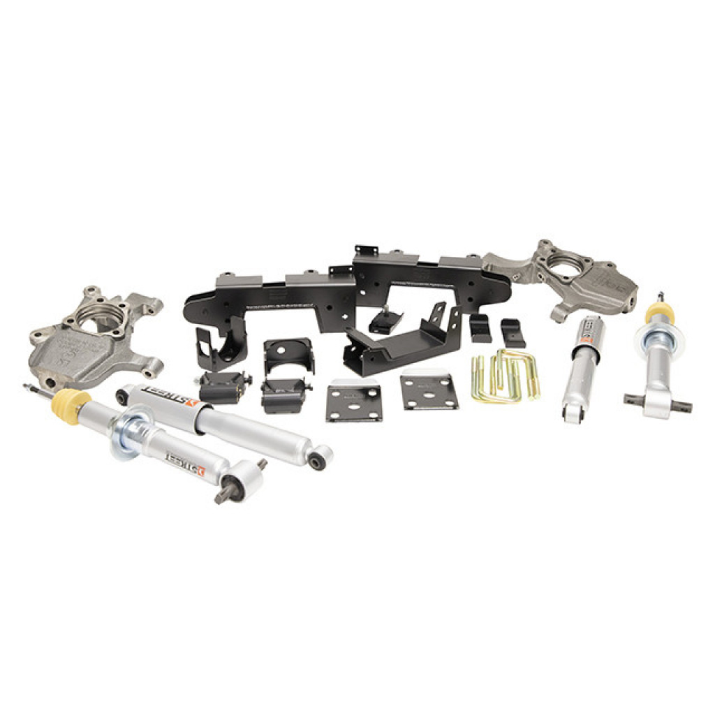 Belltech Lowering Kit For Chevy Silverado 2019 | 2WD All Cab - 2-4in Fr / 6in R | (TLX-bel1040SP-CL360A70)