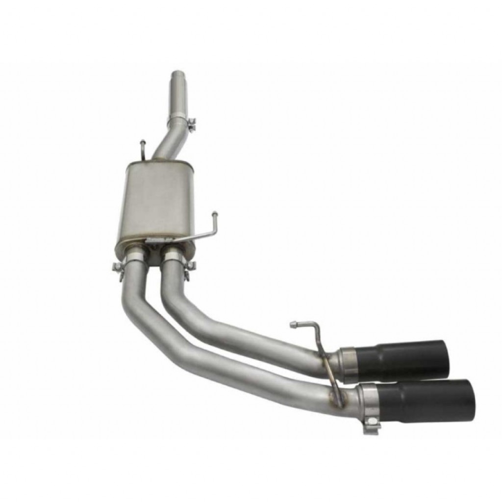 AFE For Ford F-150 04-08 Exhausts Cat-Back Rebel SS V8 4.6/5.4L w/ Black Tips | (TLX-afe49-43079-B-CL360A70)