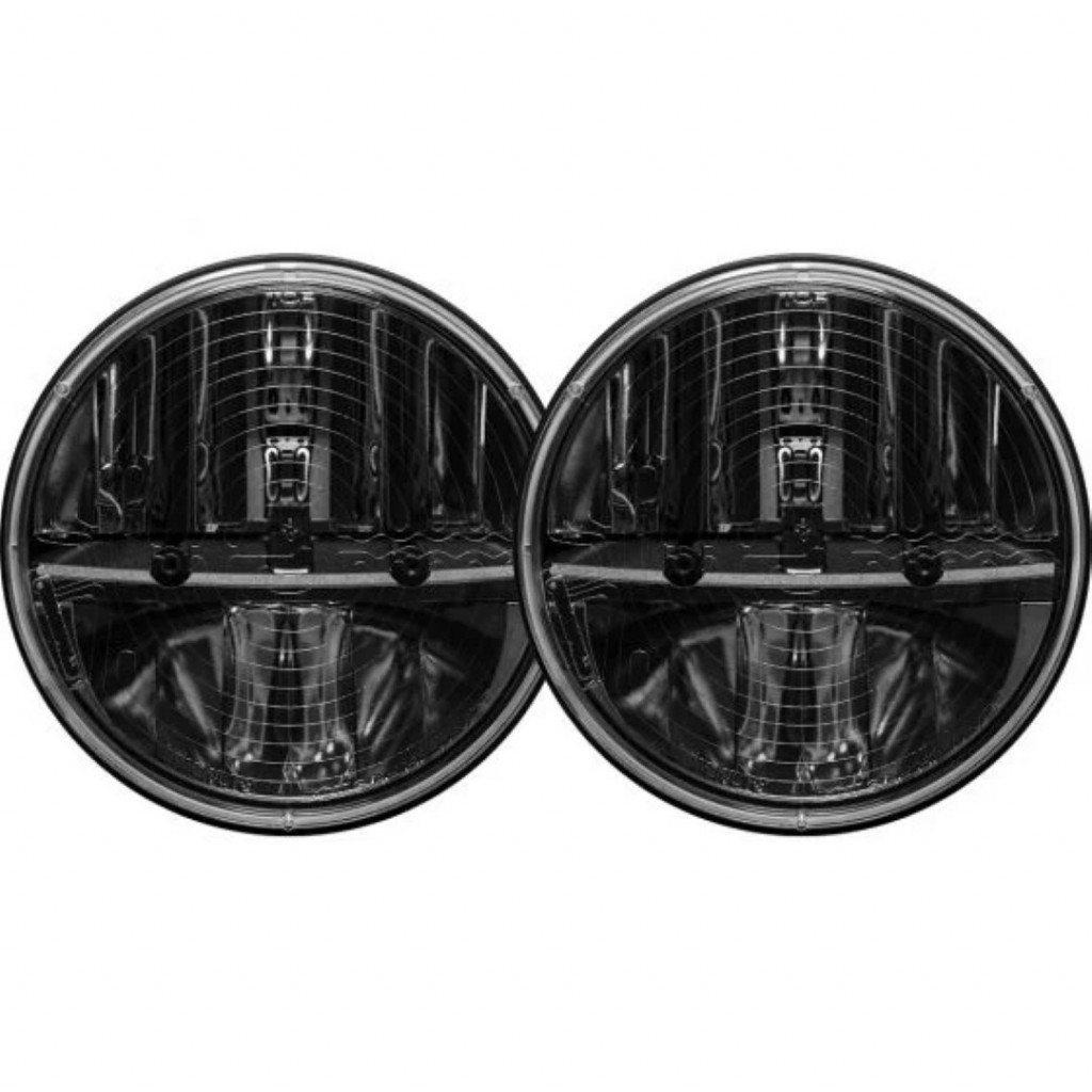 Rigid-Industries Round Headlight For Daimler 104 1956-1959 | 7in | w/ Heated Lens | Set of 2 | Non JK
