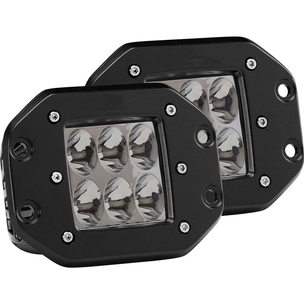 Rigid-Industries Driving Beam Lights | Pair | LED | D-Series Pro | Flush Mount