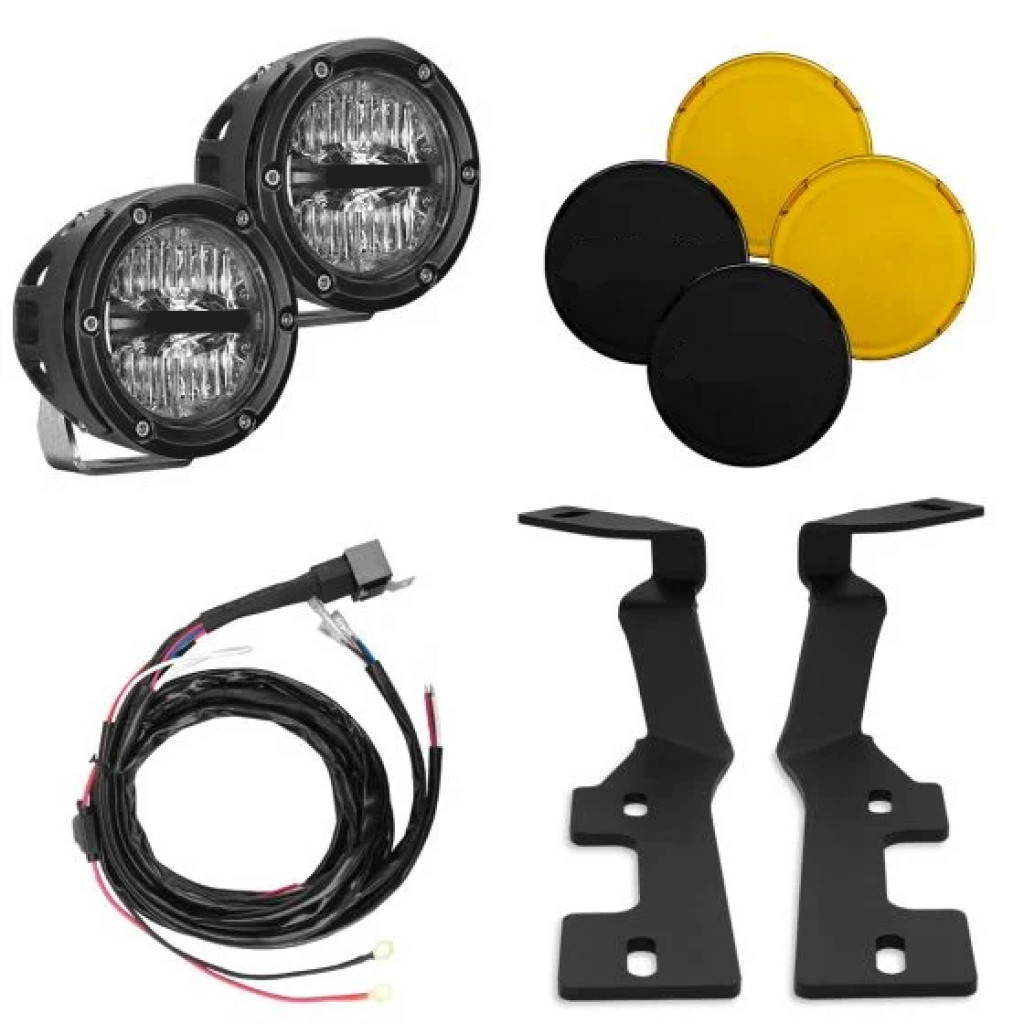 Rigid-Industries Light Kit For Dodge Ram 1500 2019 2020 2021 TRX A-Pillar | w/4In 360-Series Drive