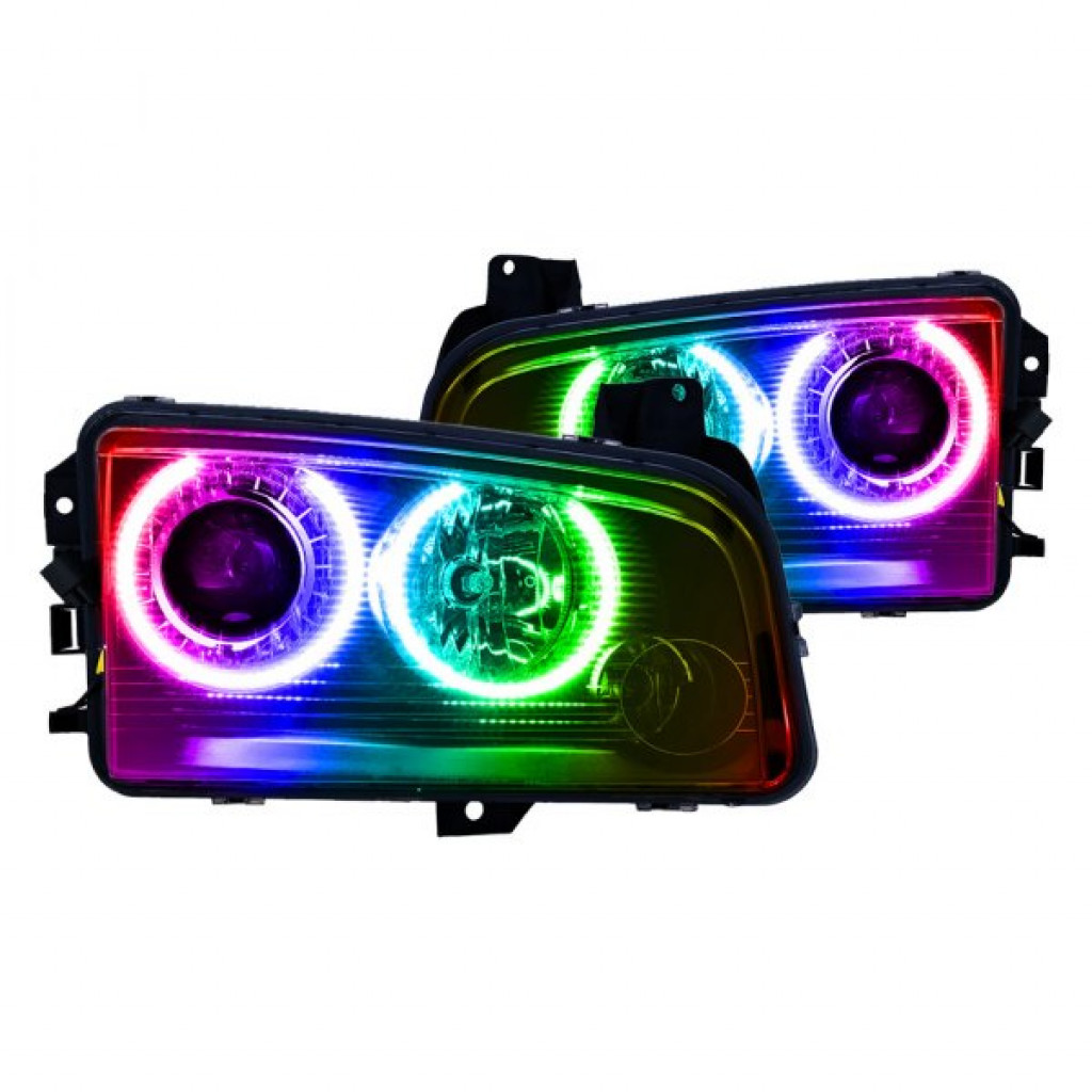Oracle Headlights For Dodge Charger 2008 2009 2010 | Surface Mount Device | HID | ColorSHIFT
