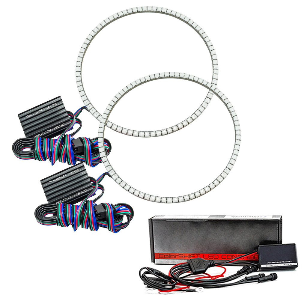 Oracle Fog Lights Halo Kit For Jeep Wrangler 2018 19 20 2021 | Surface Mount | LED | ColorSHIFT | w/ BC1 Controller | JL/JT