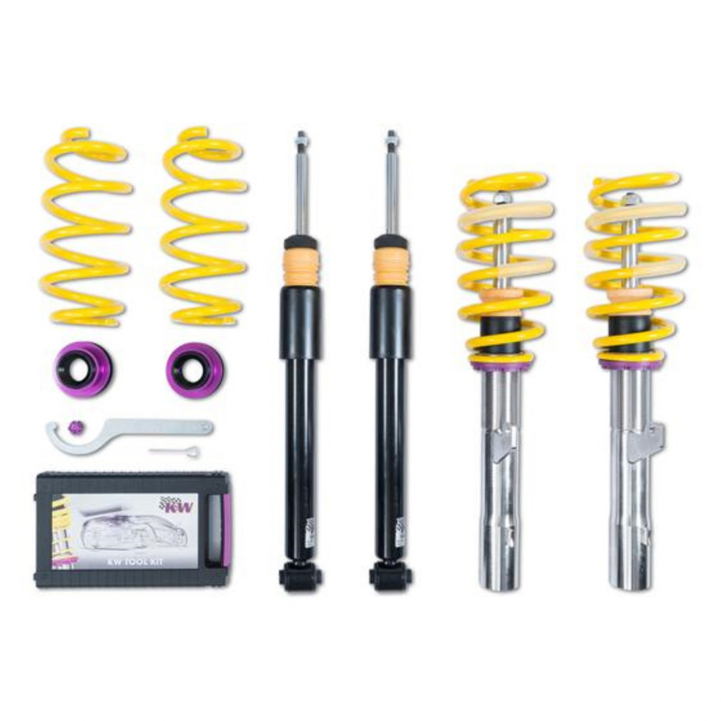 KW Coilover Kit Street Comfort For Audi A3 2006 2007 2008 2009 | 8P all engines | w/ electronic dampening control (18010105)