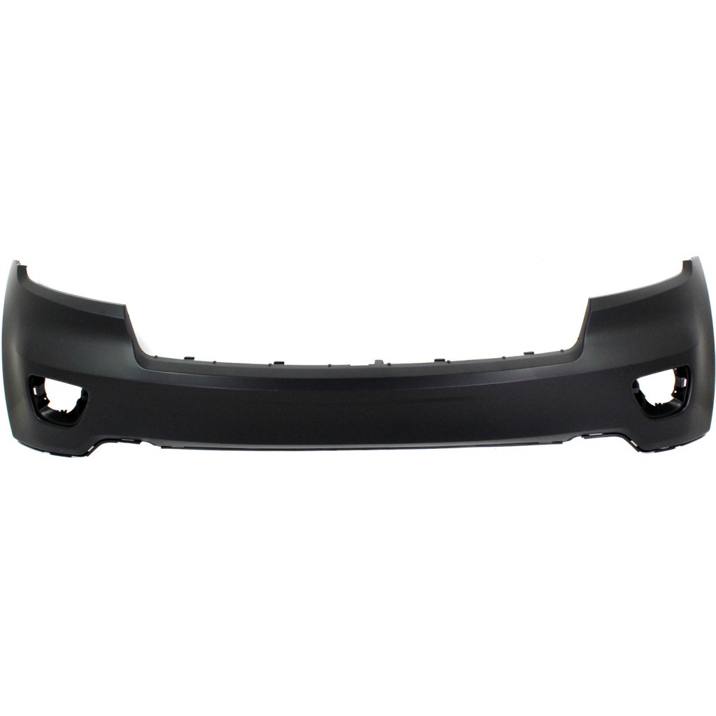 For Jeep Grand Cherokee Bumper Cover 2011 2012 2013 Upper | Front | Primed | w/ Chrome Trim | CH1000979 | 68078268AB (CLX-M0-USA-REPJ010314P-CL360A70)