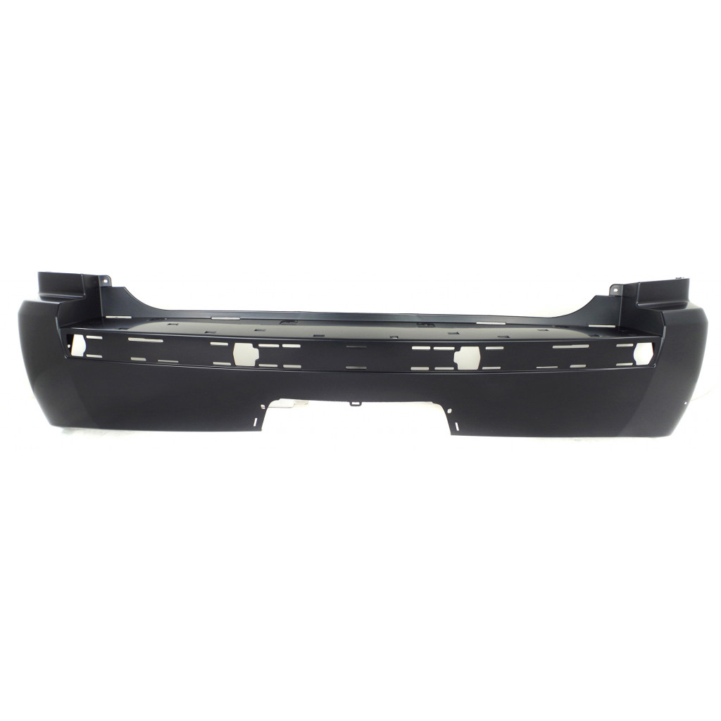 For Jeep Grand Cherokee Bumper Cover 2005 06 07 08 09 2010 Rear | Primed | w/ Chrome Insert | w/ Tow Hook Holes | CAPA | CH1100400 | 5159086AA (CLX-M0-USA-J760108PQ-CL360A70)