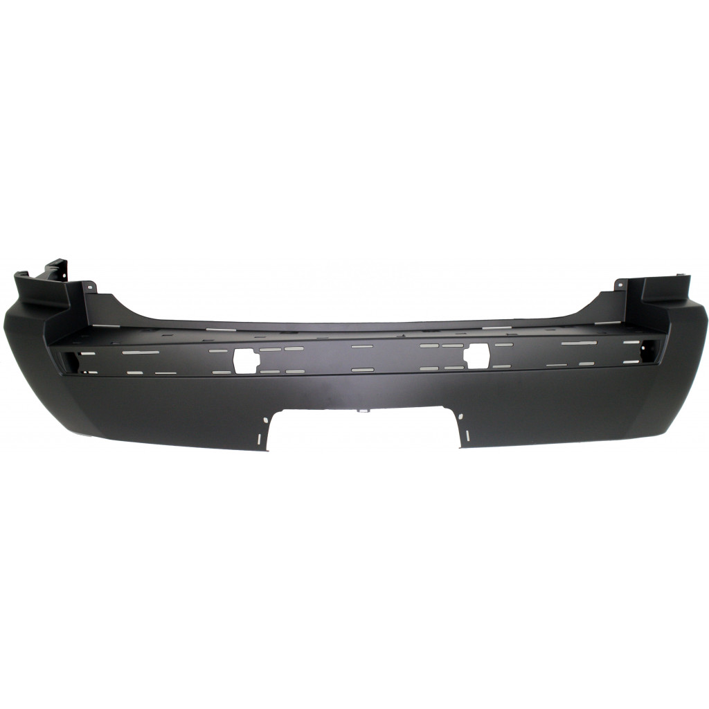 For Jeep Grand Cherokee Bumper Cover 2005 06 07 08 09 2010 Rear | Primed | w/ Chrome Insert | w/ Tow Hook Holes | CH1100400 | 5159086AA (CLX-M0-USA-J760108P-CL360A70)