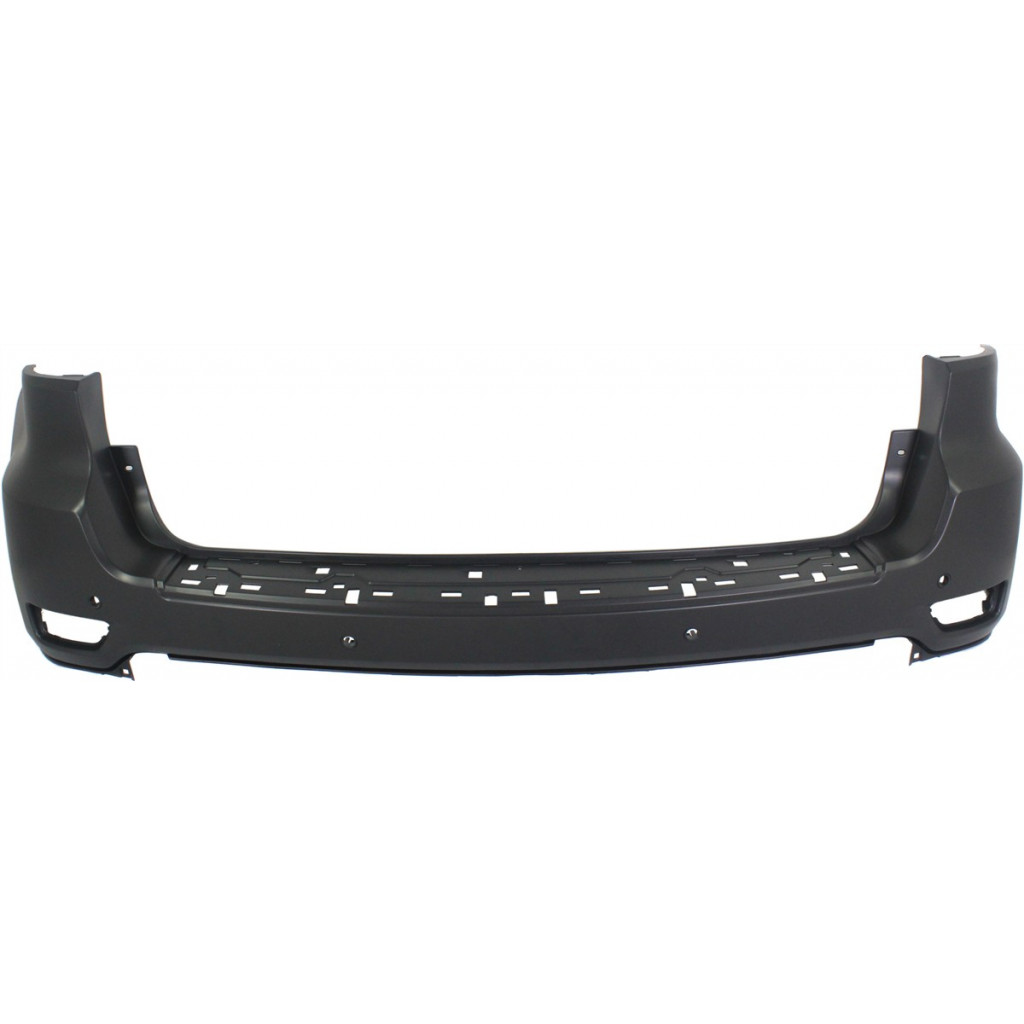 For Jeep Grand Cherokee Bumper Cover 2011 2012 2013 | Rear | Primed | w/ Parking Aid Sensor Holes & BSD | Type 2 | CH1100953 | 68078314AC (CLX-M0-USA-REPJ760119P-CL360A70)
