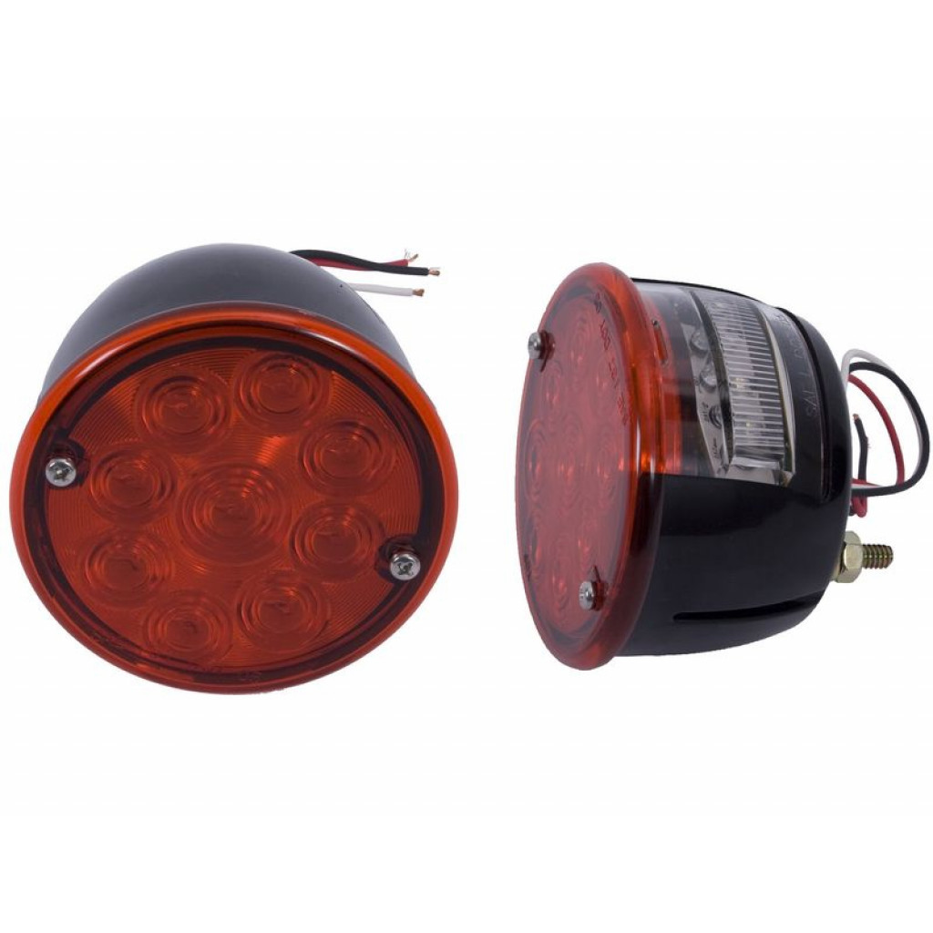 Rugged Ridge For Willys / Jeep Wrangler CJ 1946 47 48 49 1975 Led Tail Light Set | (TLX-rug12403.84-CL360A70)