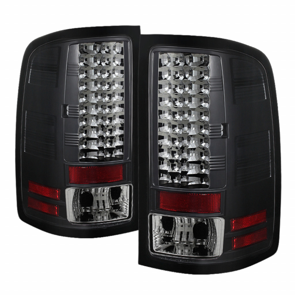 Spyder For GMC Sierra 2500/3500 HD 2007-2014 LED Tail Lights Pair Black | 5014948