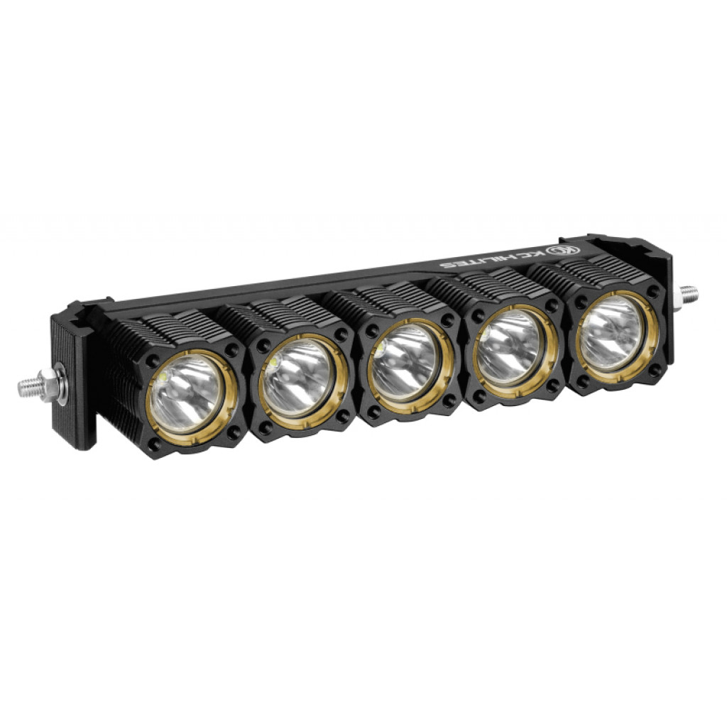 KC HiLiTES FLEX Light Bar System LED 10in. Array 50w Combo Beam Spot/Spread | w/ Wiring Harness (TLX-kcl275-CL360A70)