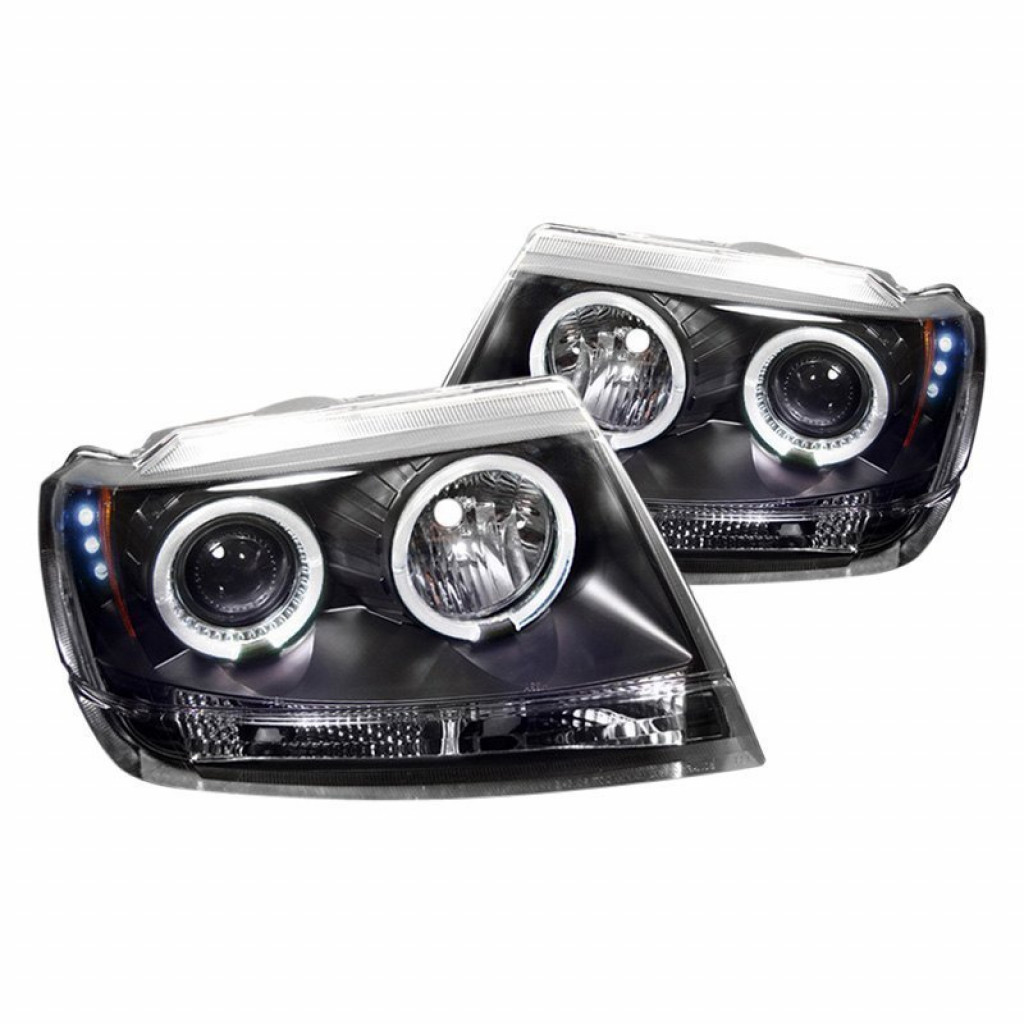 Spyder For Jeep Grand Cherokee 1999-2004 Projector Headlights Pair LED Black | 5011145