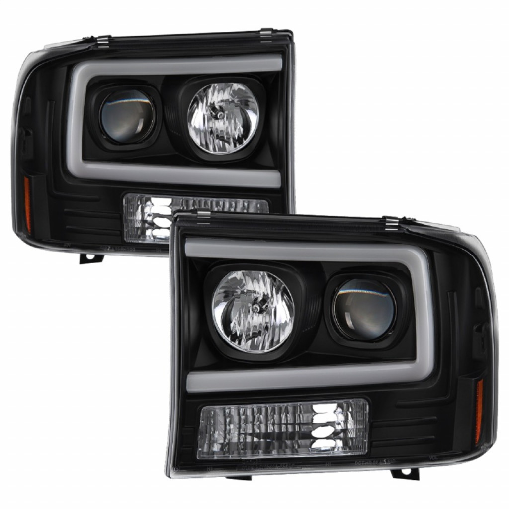 Spyder For Ford F-250 Super Duty 99-04 Projector Headlights Pair - Light Bar - Black | 5084491