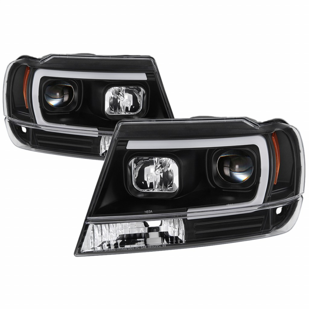 Spyder For Jeep Grand Cherokee 99-04 Projector Headlights Pair - Light Bar DRL LED | 5085221