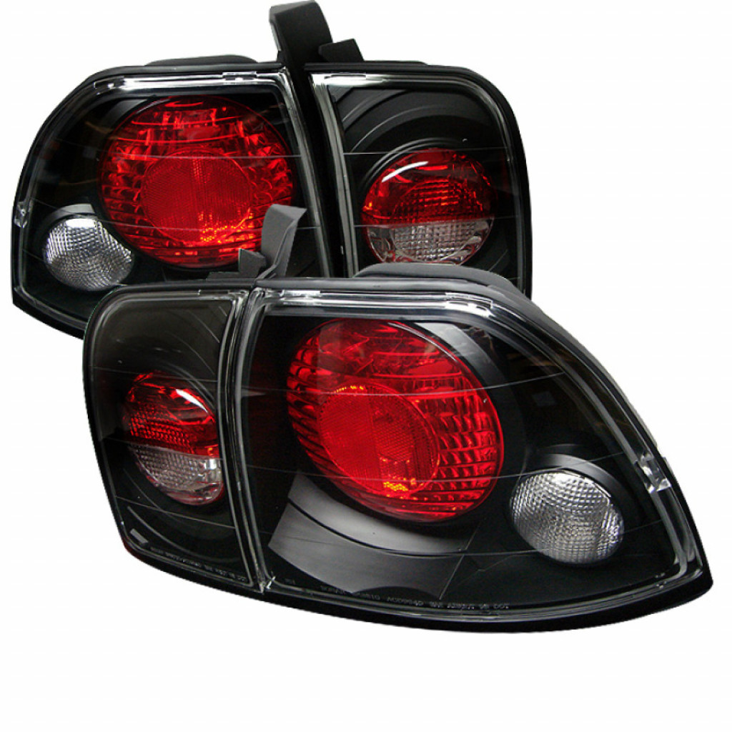 Spyder For Honda Accord 1996 1997 Euro Style Tail Lights Pair Black ALT-YD-HA96-BK | 5004215